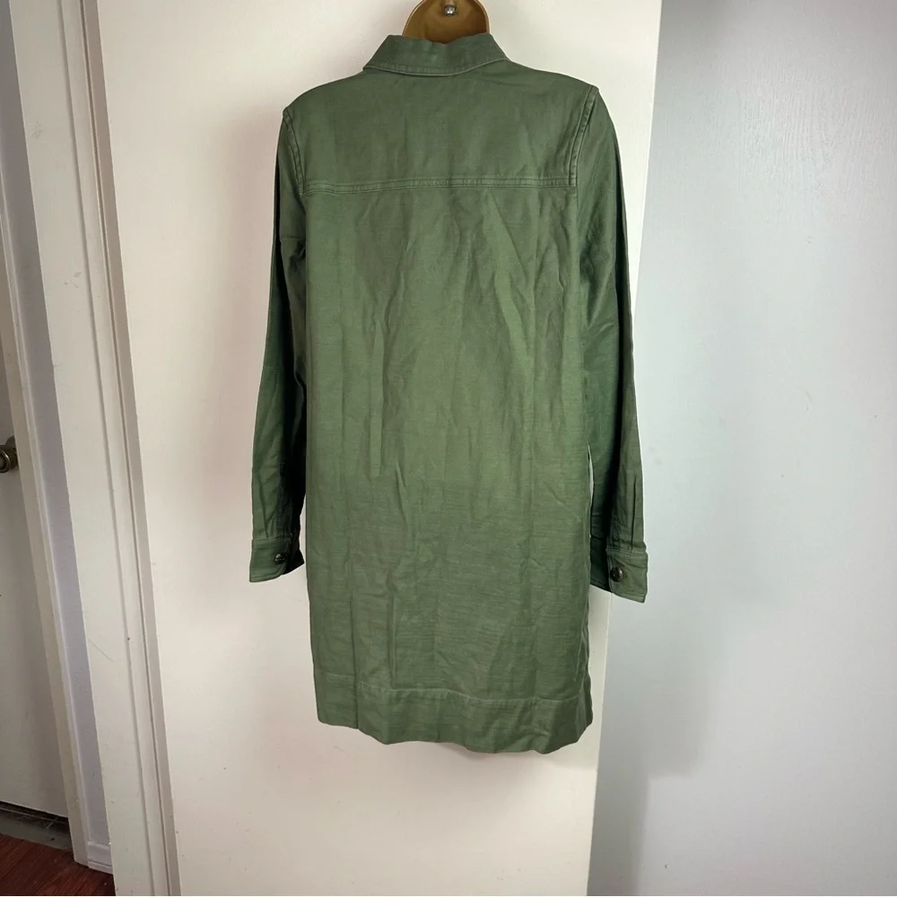 Faherty Army Green Stretch Surplus Utility Inspired Dress In Fatigue Mod NWT S